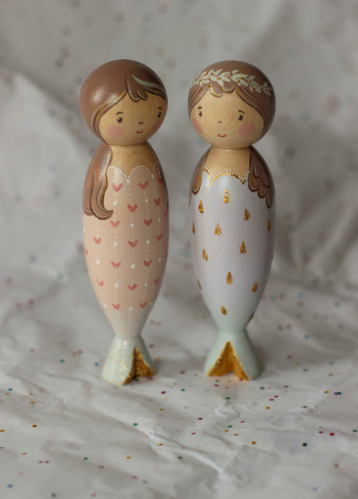 Gnezdo Handmade Wooden Mermaid Toy