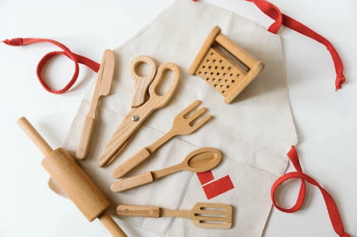 Wooden Kitchen Playset Accessories