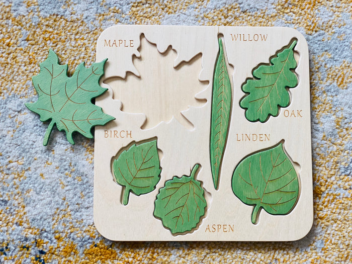 Wooden Leaf Puzzle