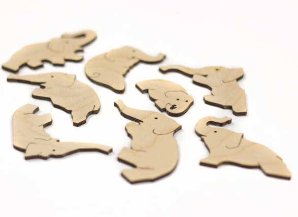 Wooden Elephants puzzle