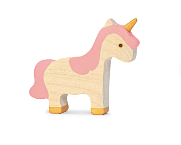 Mikheev Handmade Wooden Baby Unicorn Figurine