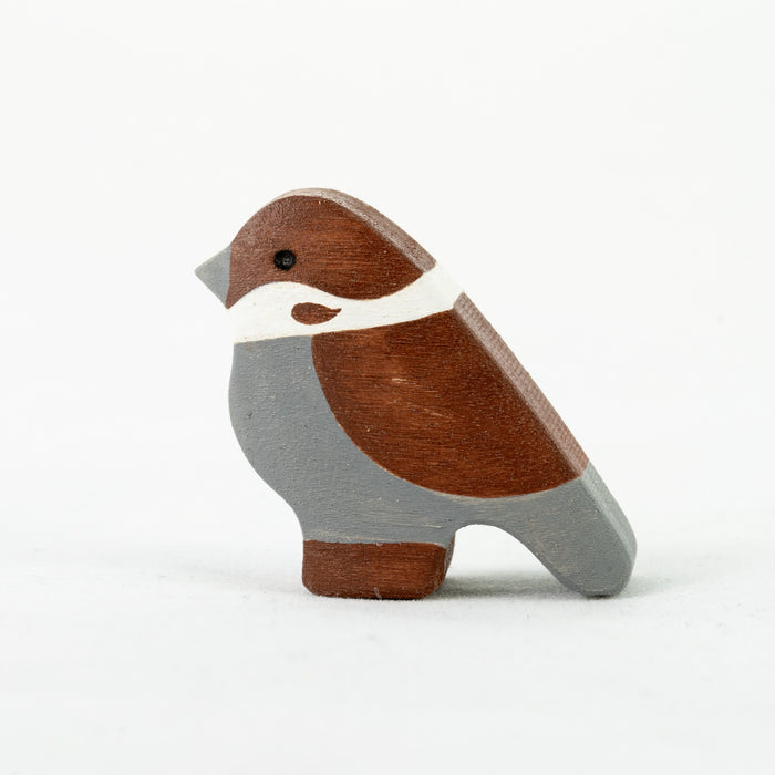Waldorf Wooden Birds Set painted- 7 pieces