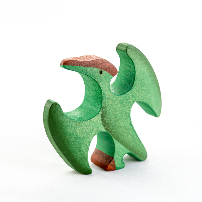 Waldorf Wooden Dinosaurs set painted- 6 pieces - PoppyBabyCo