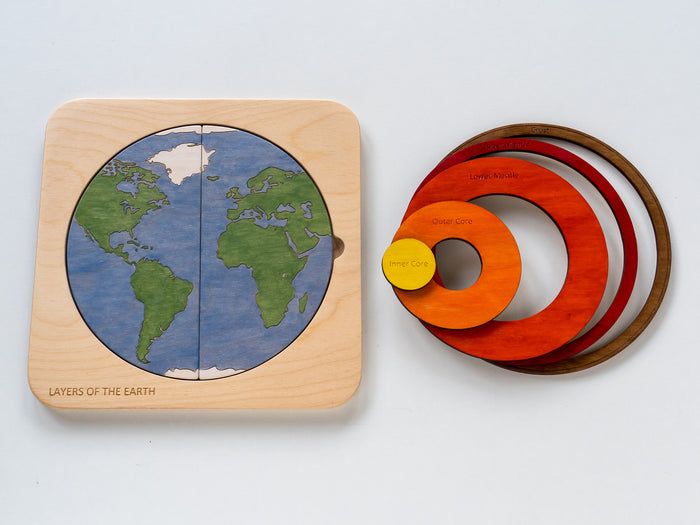 Planet Earth Layers Puzzle