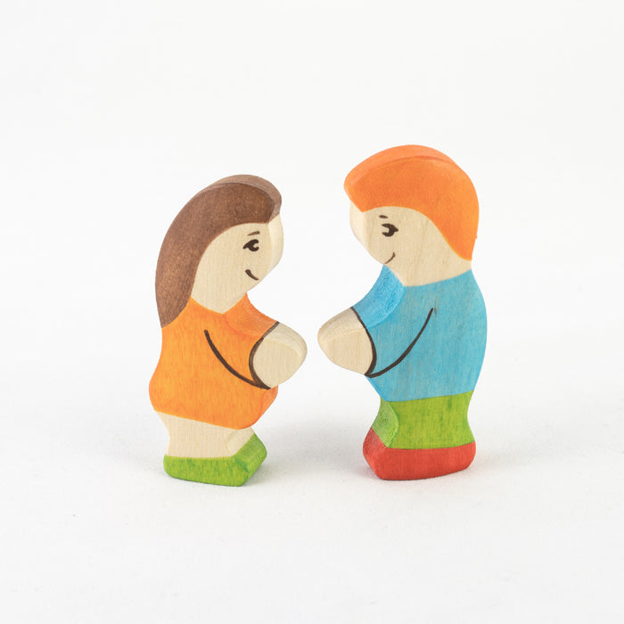 Waldorf Wooden Farmers Family- 5 pieces - PoppyBabyCo