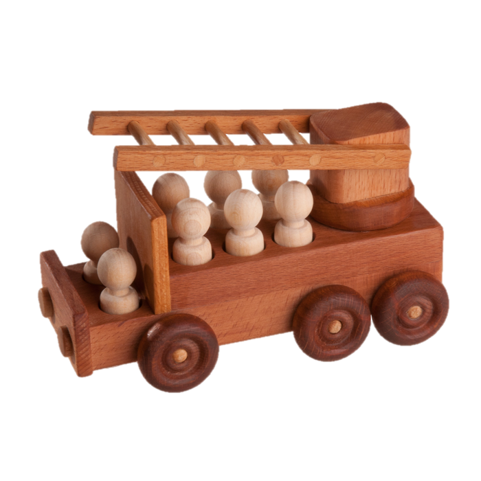 Fire Truck toy with firefighters - PoppyBabyCo