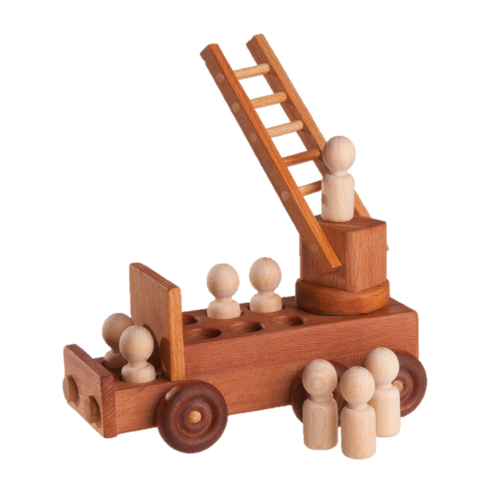 Fire Truck toy with firefighters - PoppyBabyCo