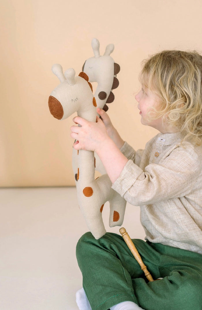 Handmade Stuffed Giraffe Toy