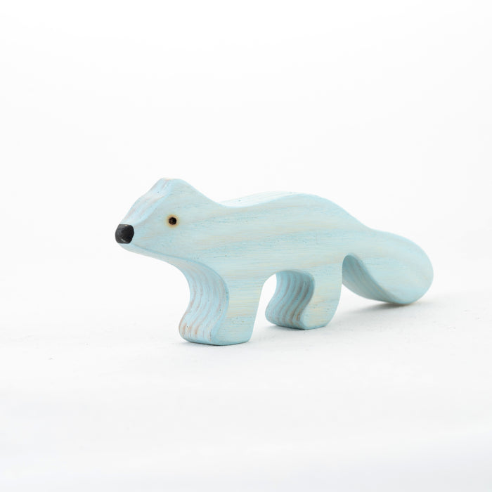 Waldorf Wooden Arctic Animals - Set of 8 Hand-Painted Polar Animals - PoppyBabyCo