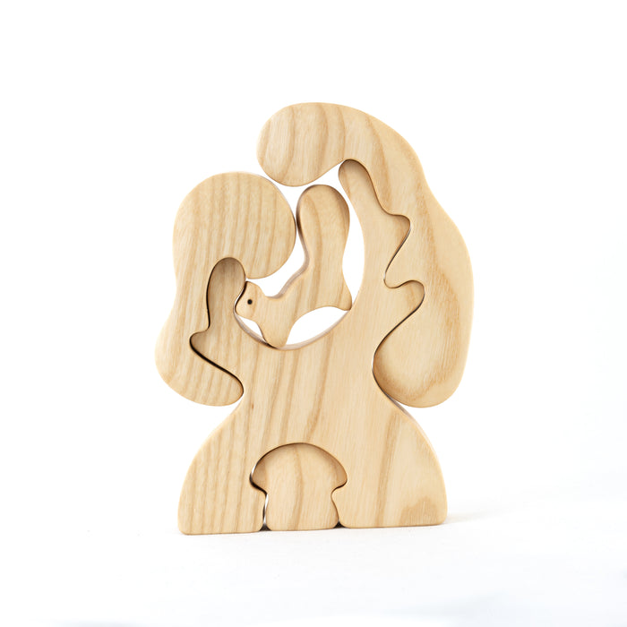Natural Tree with Fox and mushroom Puzzle - PoppyBabyCo