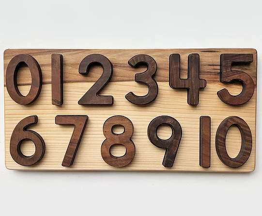 Wooden Number Puzzle 1-10
