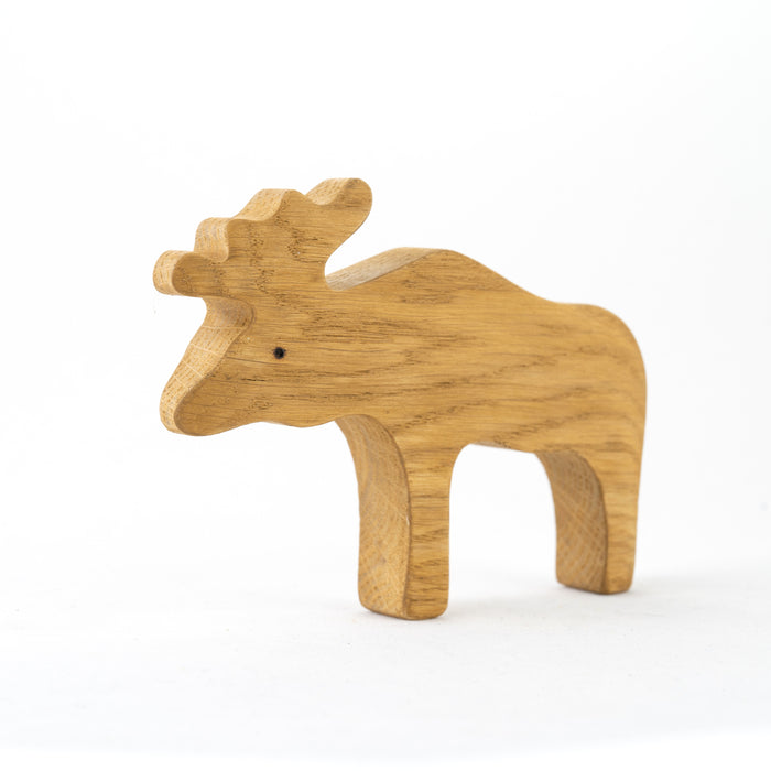 Wooden set of 9 Animals from the forest painted - PoppyBabyCo
