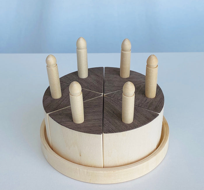 Toy Birthday Cake with Candles