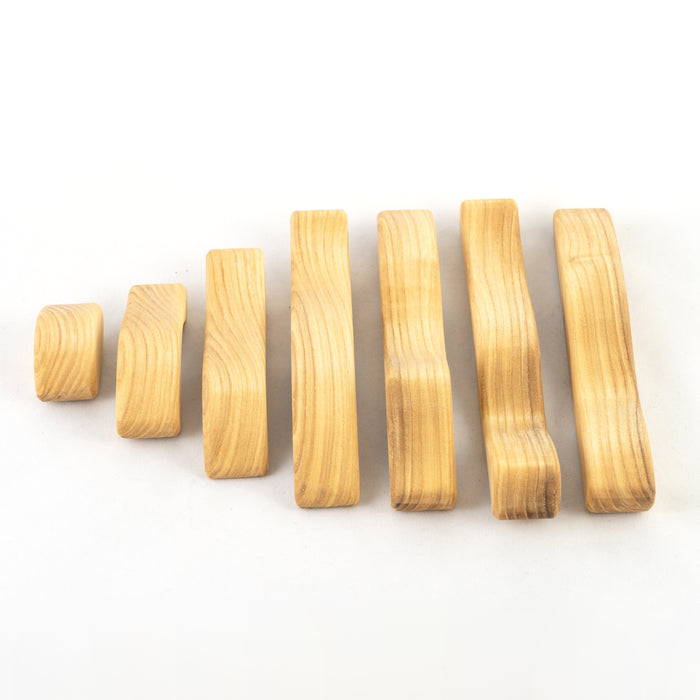 Natural Waves Wooden Sculptural Blocks Stacker Puzzle - PoppyBabyCo