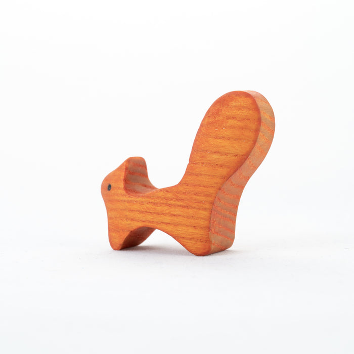 Waldorf Wooden Squirrel figurine - PoppyBabyCo