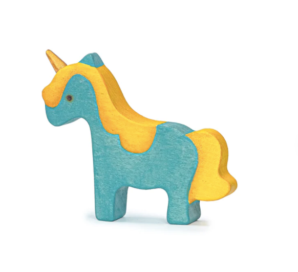 Mikheev Handmade Wooden Baby Unicorn Figurine