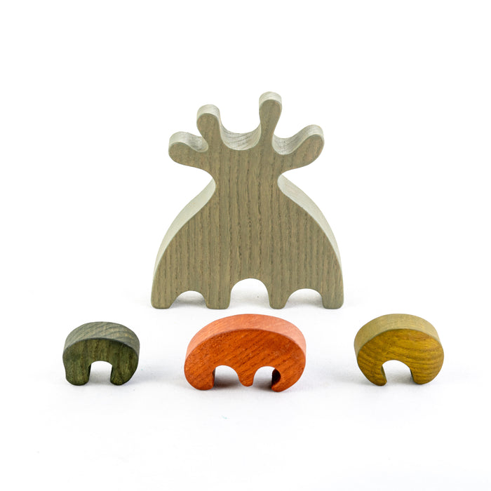 Wooden Dinosaur times Tree - PoppyBabyCo