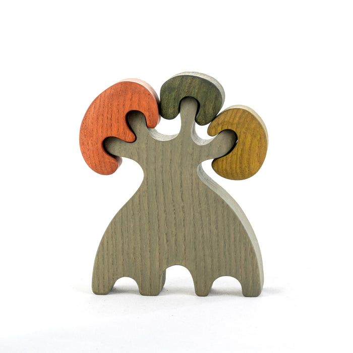 Wooden Dinosaur times Tree - PoppyBabyCo