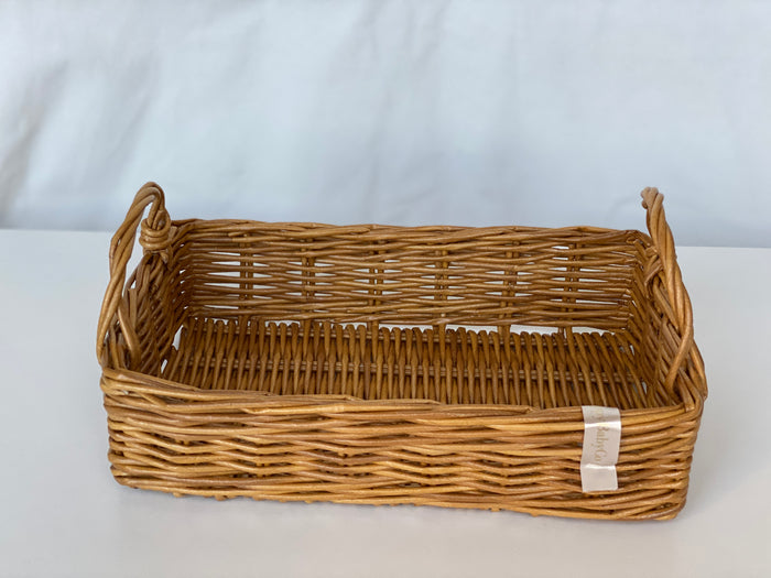 Wicker toys storage basket
