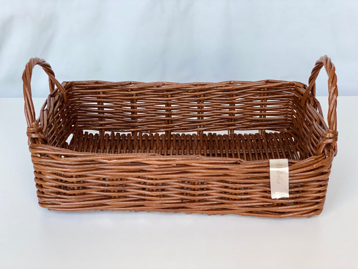 Wicker toys storage basket