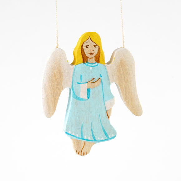 Waldorf Wooden Angel figurine toy - PoppyBabyCo