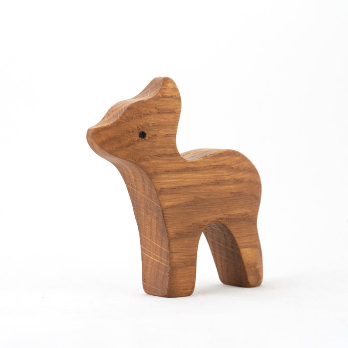 Wooden set of 9 Animals from the forest painted - PoppyBabyCo