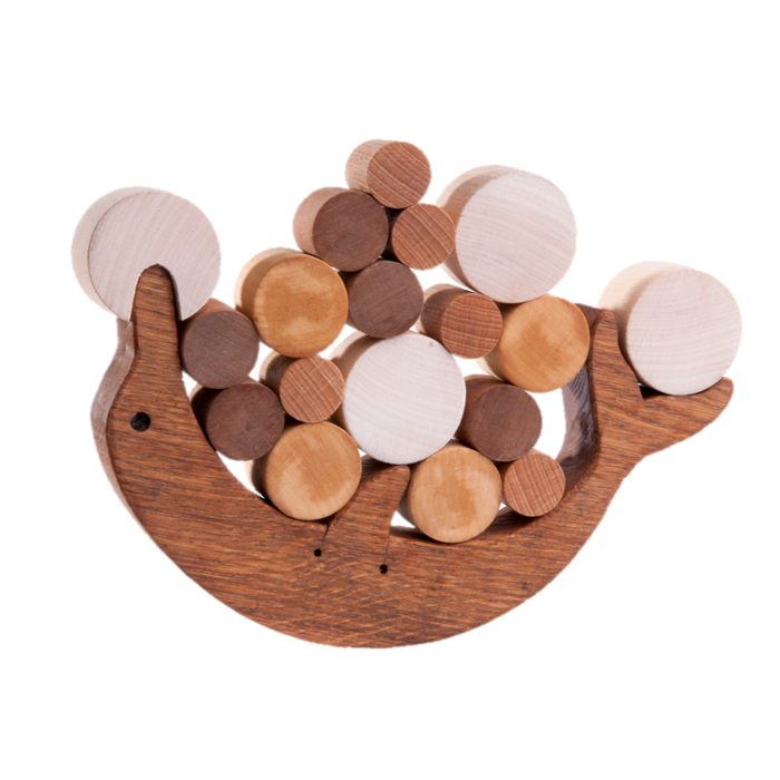 Wooden Dolphin Balancing toy - PoppyBabyCo