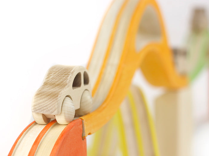 Cars with roads, bridges, and tunnels set - PoppyBabyCo