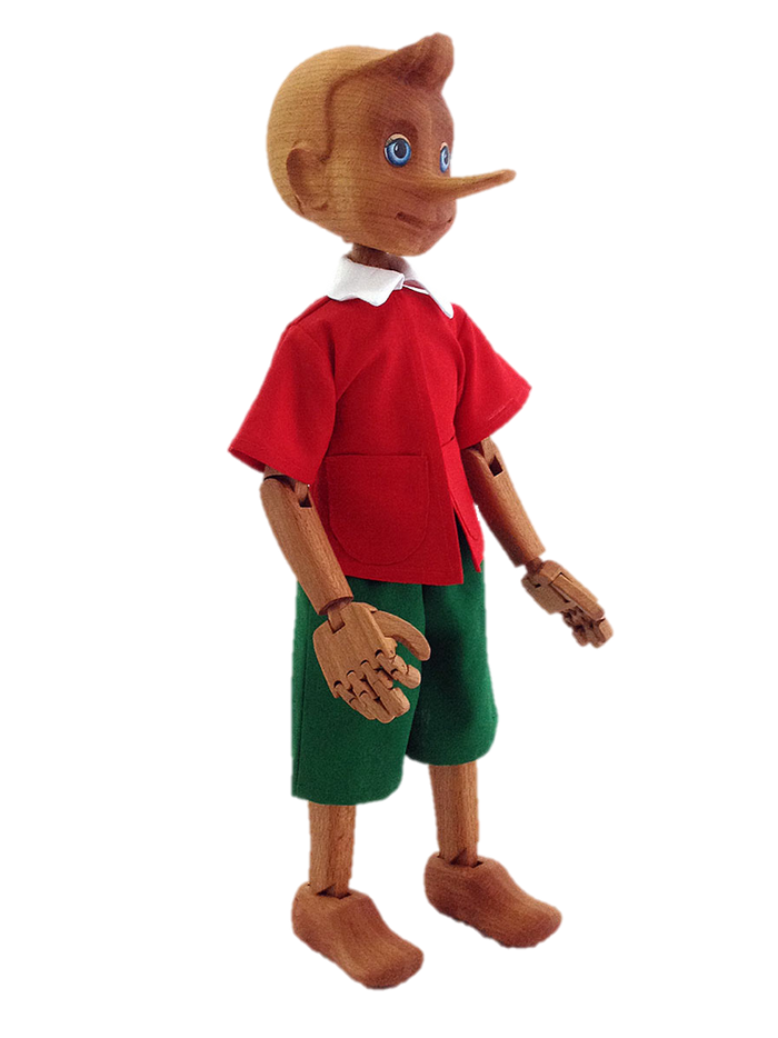 Wooden Pinocchio Doll (Buratino) - PoppyBabyCo