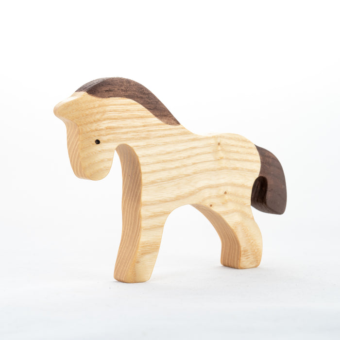 Waldorf Wooden Farm Animals Set painted- 11 pieces - PoppyBabyCo