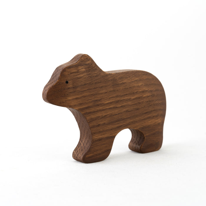 Wooden set of 9 Animals from the forest painted - PoppyBabyCo