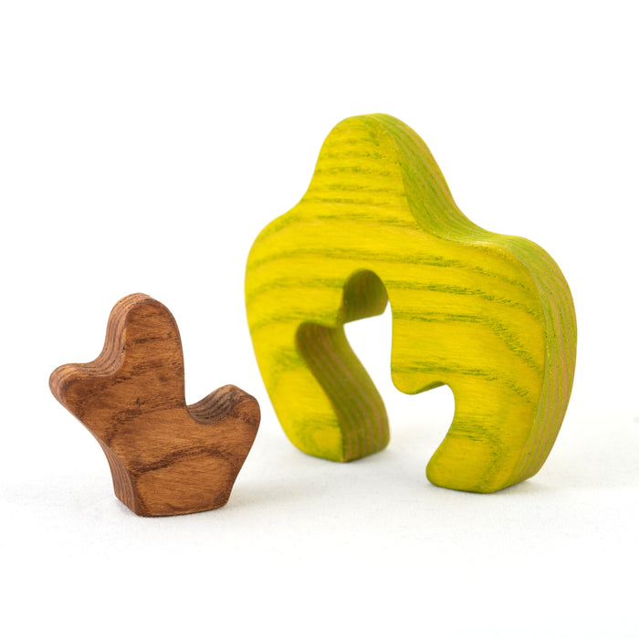 Waldorf Wooden Bushes Set Puzzle - PoppyBabyCo