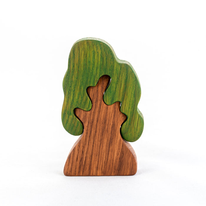 Wooden Oak Tree Puzzle - PoppyBabyCo