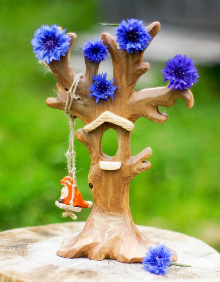 Handmade Wooden Old Bird Tree