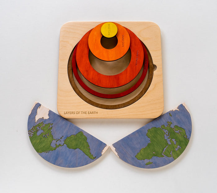 Planet Earth Layers Puzzle