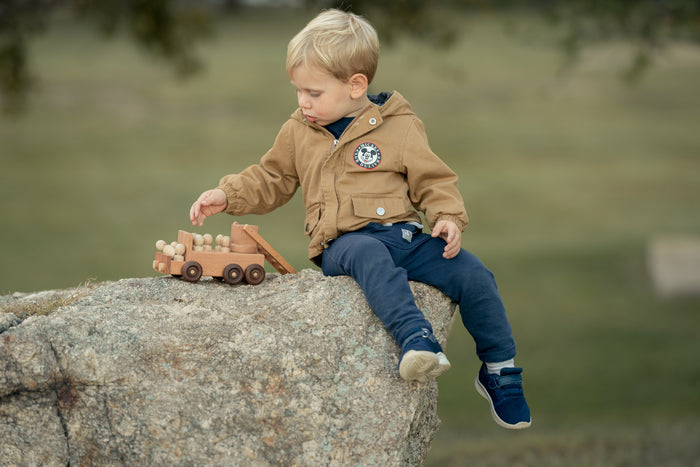 Wooden Fire Truck Toy