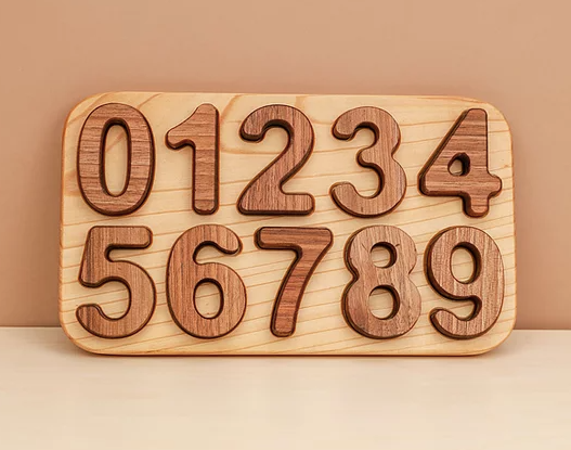 Wooden Number Puzzle for toddlers