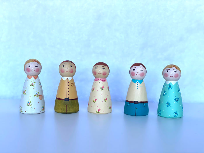 Wooden Peg Dolls Boy/Girl