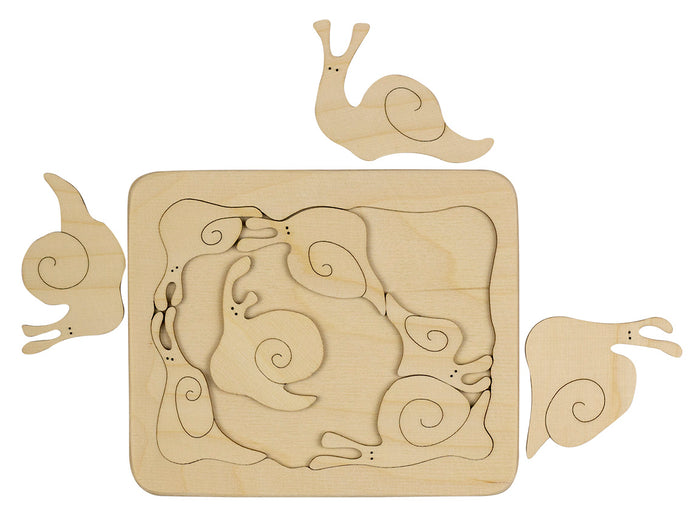 Wooden Snail Puzzle