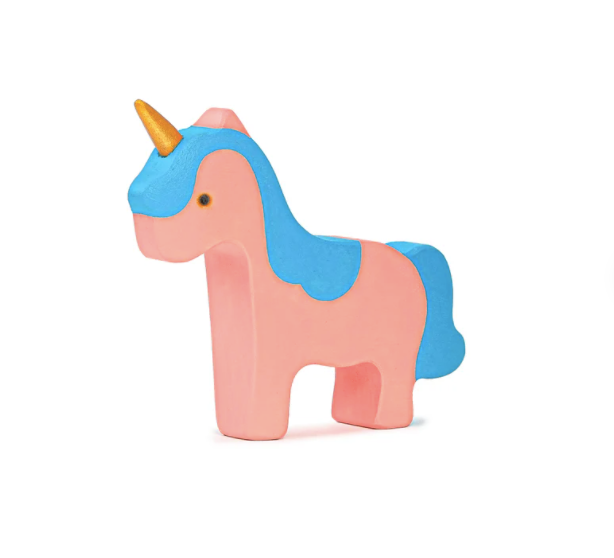 Mikheev Handmade Wooden Baby Unicorn Figurine