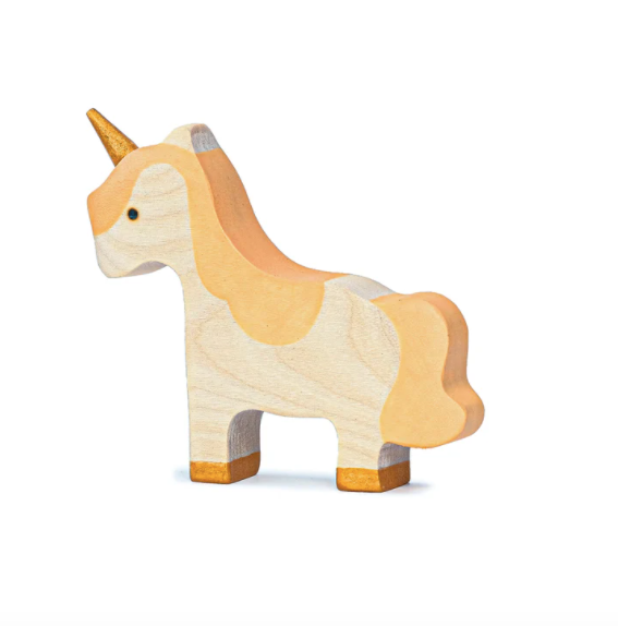Mikheev Handmade Wooden Baby Unicorn Figurine