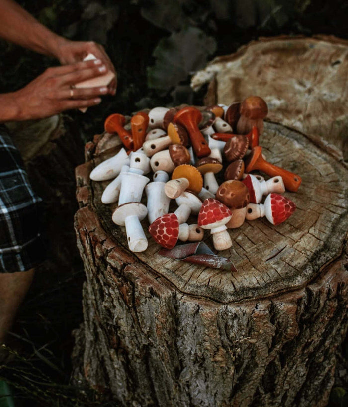 Gnezdo Wooden Mushroom Toys