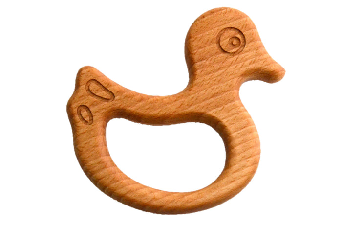 Organic Wooden Teether toy Duck