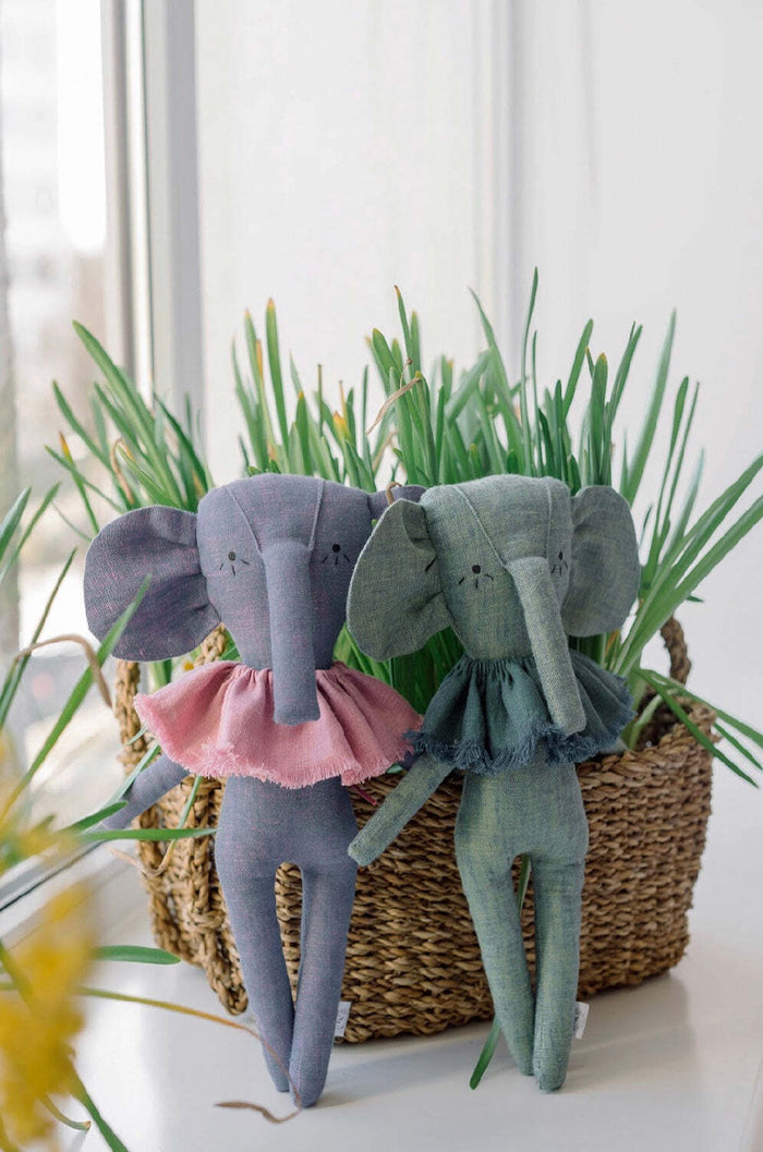 Handmade Stuffed Elephant Toy
