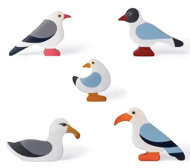 Sea Birds Toy Set – Coastal Bird Figurines