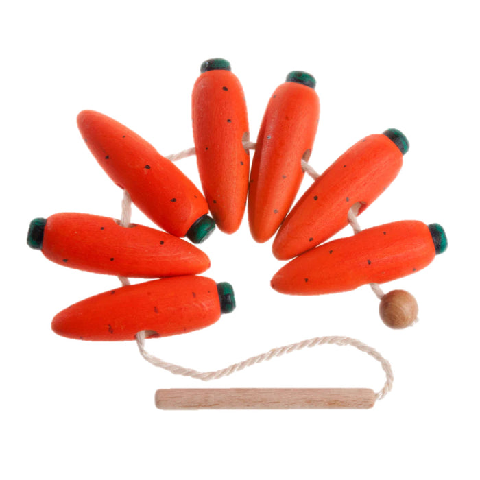 Wooden Carrots Lacing toy