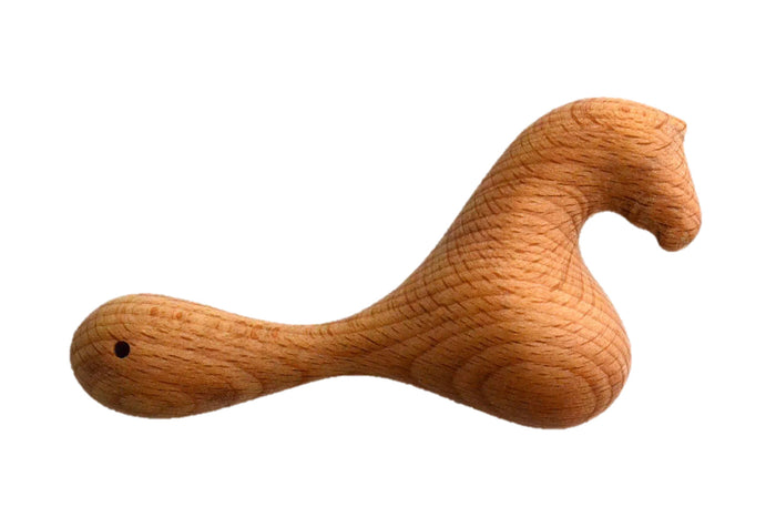 Organic Wooden Rattle toy Horse