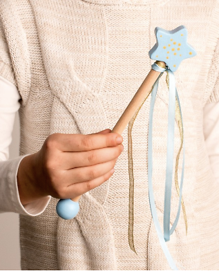Magic Princess Wand for kids, Painted Star Wand