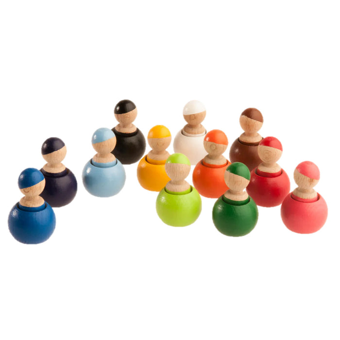 Wooden Peg Dolls - set of 12
