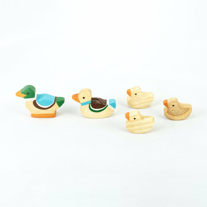 Miniature Duck Figurines- 5 pieces